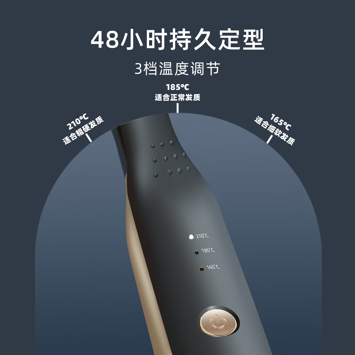 雷瓦（RIWA）玉米须夹板 男士短发玉米夹垫发根负离子卷发棒 头发蓬松神器玉米烫 蓬松发根锡纸烫RB-8235 短发蓬松器【炫酷黑】 12mm 负离子夹板