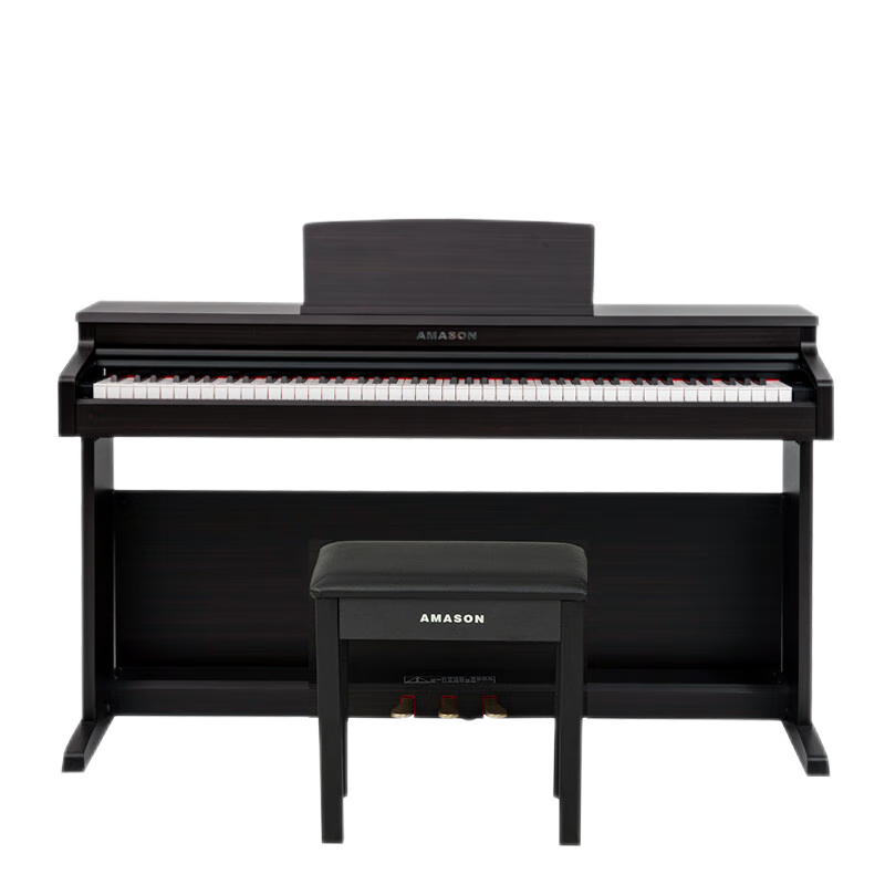 艾茉森電鋼琴立式數(shù)碼鋼琴88鍵重錘成人兒童初學(xué)家用考級2024新品AP150 黒色重錘鍵盤【廠家直營】