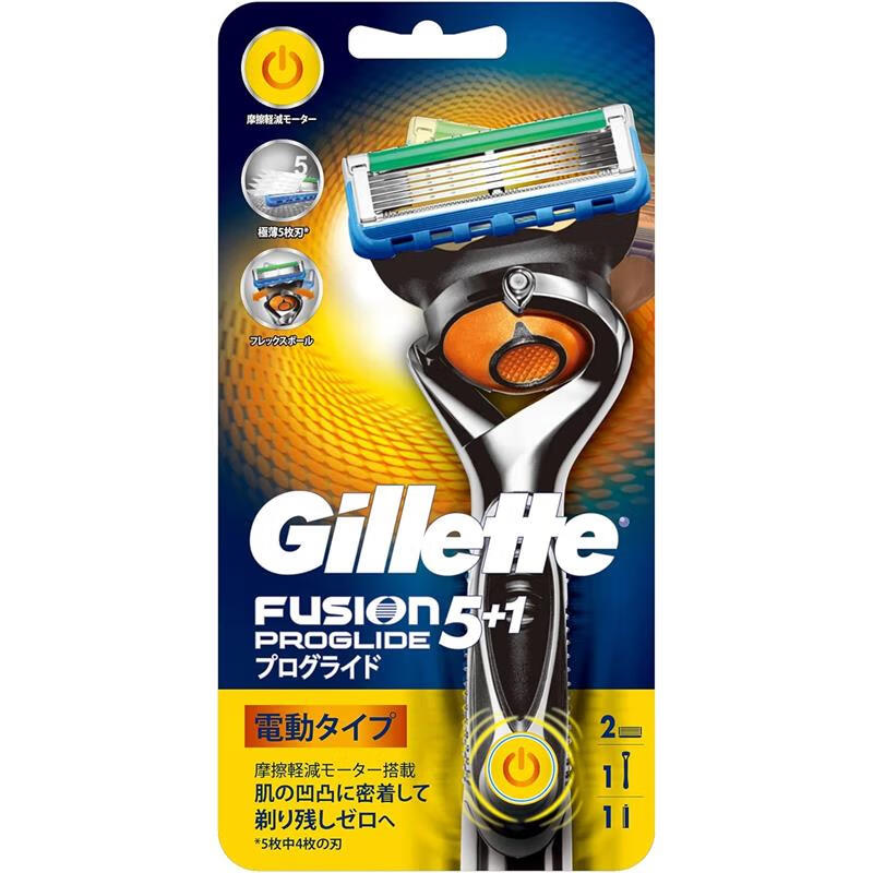 吉列(gillette) 日本直邮吉列剃须刀刮胡刀手动电动 锋隐致顺 锋速5