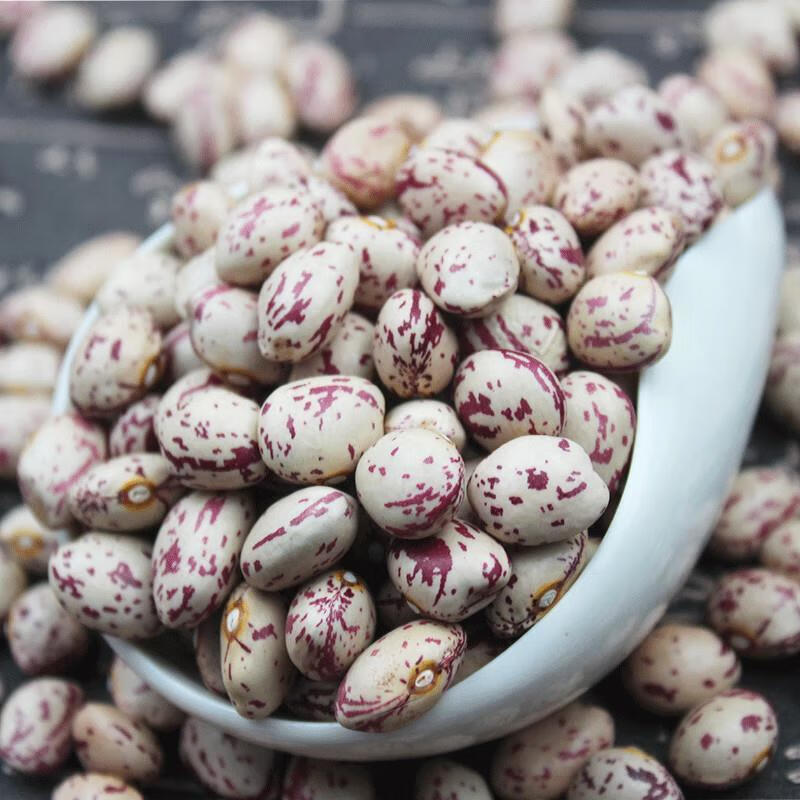 新货贵州雀蛋豆奶花豆芸豆熊猫豆圆粒红花豆孔雀豆芙蓉豆五谷杂粮 1