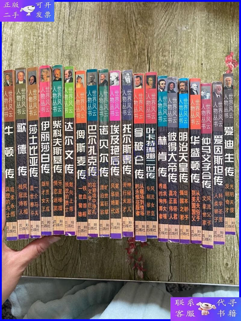 【二手9成新】世界风云人物丛书 20本合售