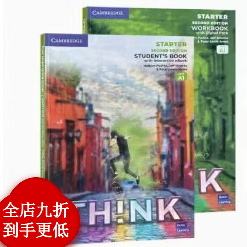 新版剑桥THINK第二版剑桥教材中学think Starter1-5级课本+练习 第二版Starter级A1课本+练习册