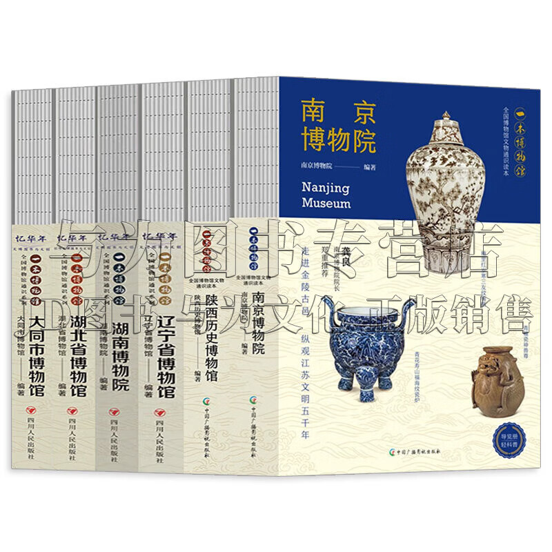 全国博物馆通识系列一本博物馆全套6册南京+陕西+辽宁省+湖南+湖北省+大同市 省+大同市