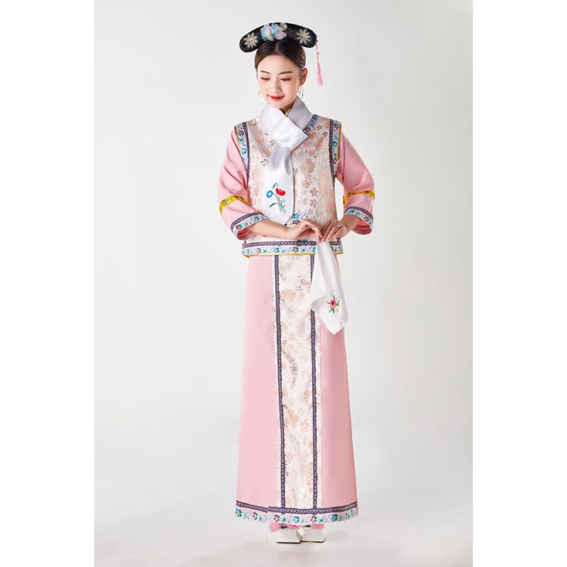 兔岚满族格格服女成人清朝清朝装古代服装装格格公主清朝旗服服饰