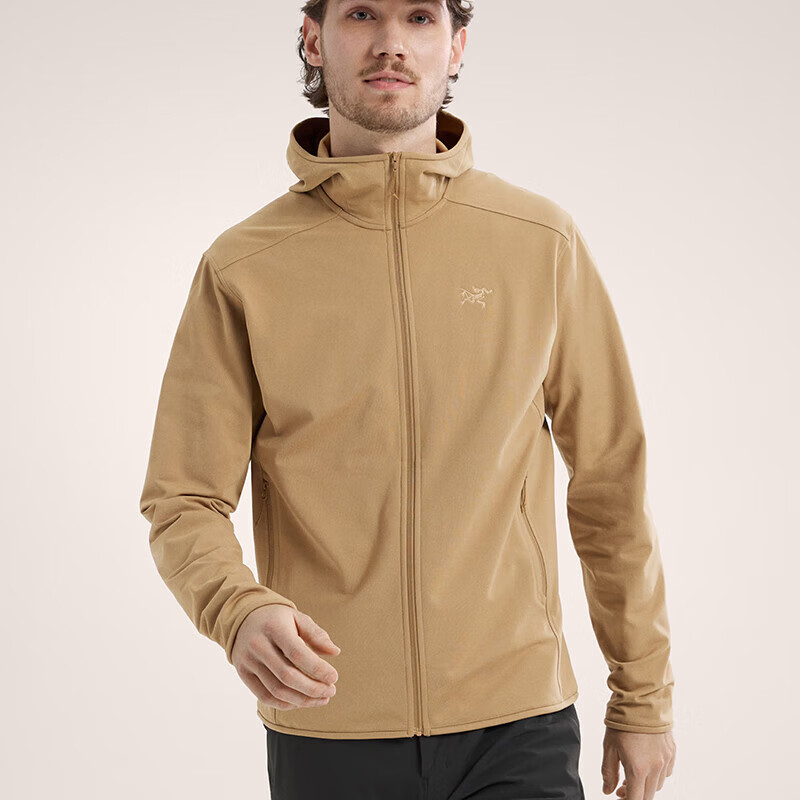 始祖鸟（ARC&#039;TERYX）Kyanite舒适柔软保暖运动户外男款轻量连帽衫 土黄色 M