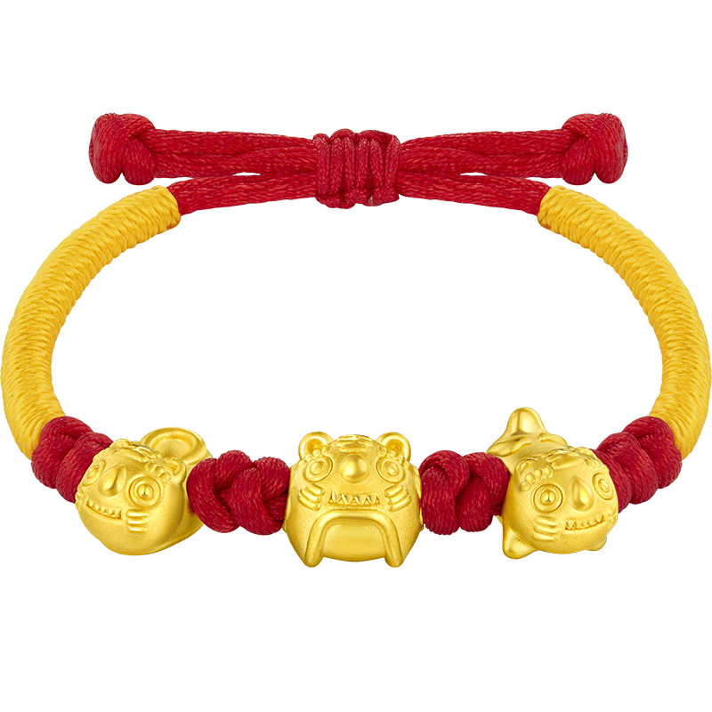 六福珠宝宝宝金饰价格走势图及产品评测:2.60克足金硬金吉祥虎头BB黄金转运珠路路通宝宝礼