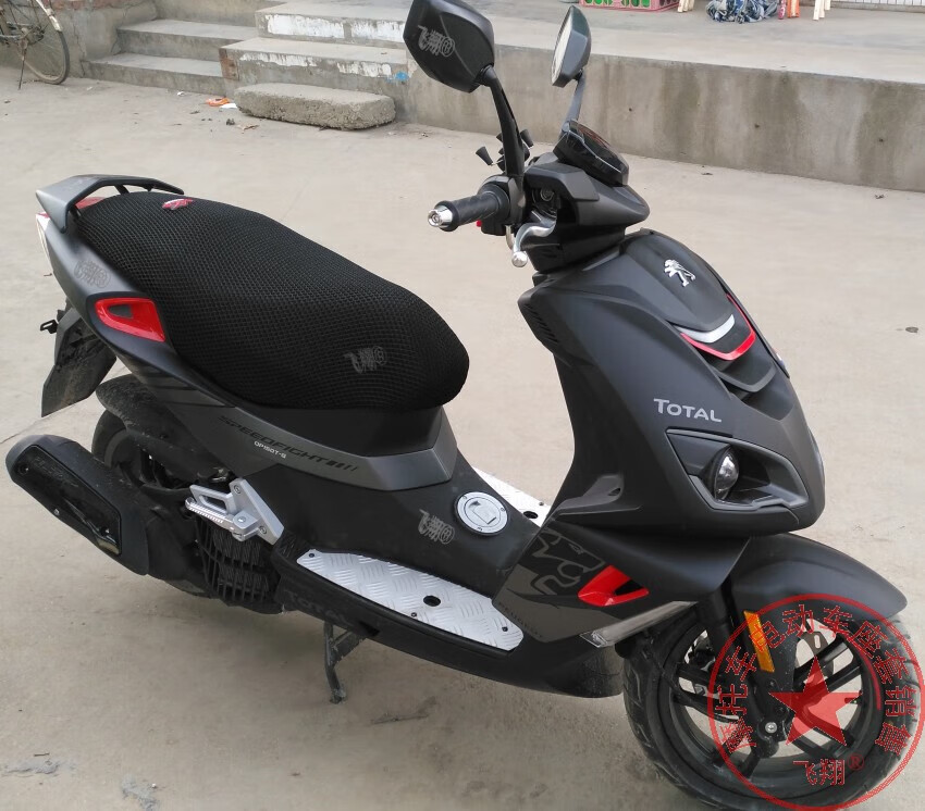 塔克尔适用于标致sf4qp150t-g摩托车座套厚3d蜂窝网状防晒隔热透气