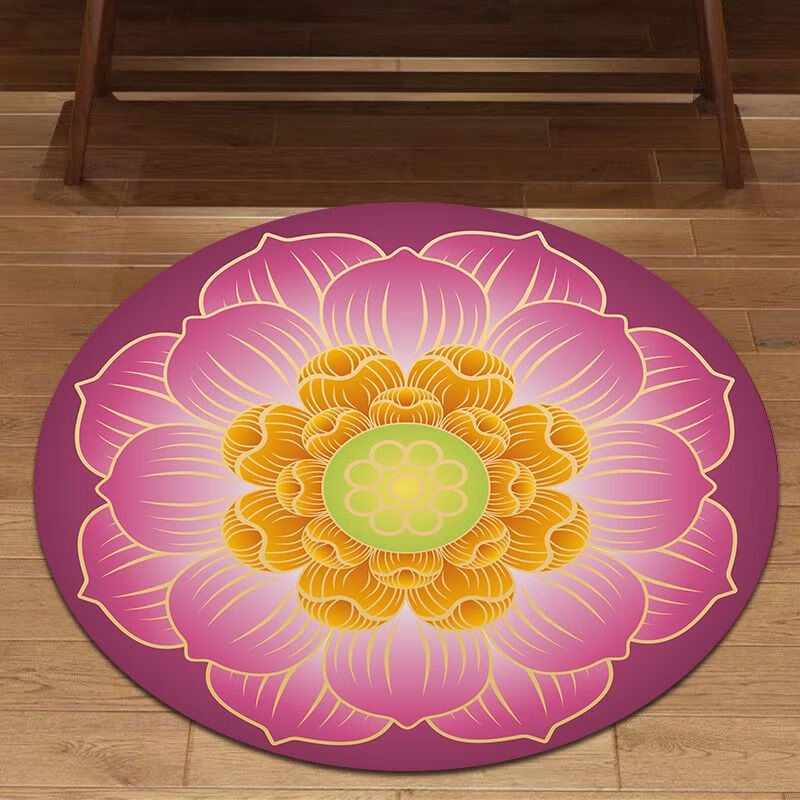 粉色 莲花 直径1米水晶绒