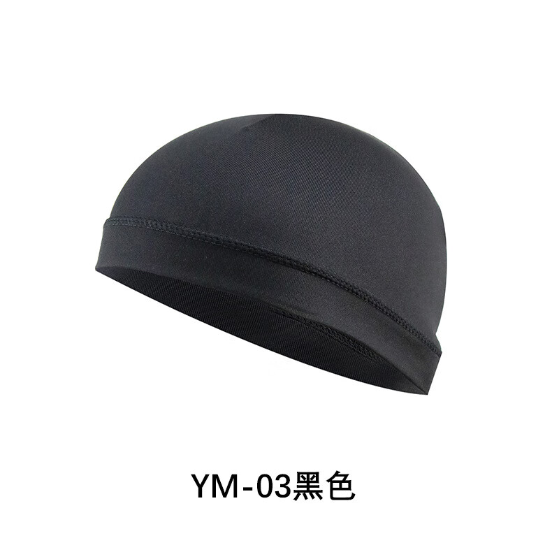睡帽夏季薄款男女睡觉头发防乱空调帽化疗包头套头巾光头帽包头帽 YM03黑色 均码