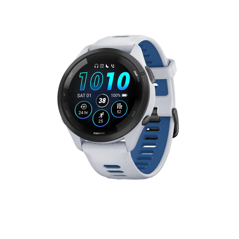 Garmin 佳明 Forerunner 265 智能手表 Wifi蓝牙 血氧心率HRV跑步铁三游泳户外运动手表 白蓝色