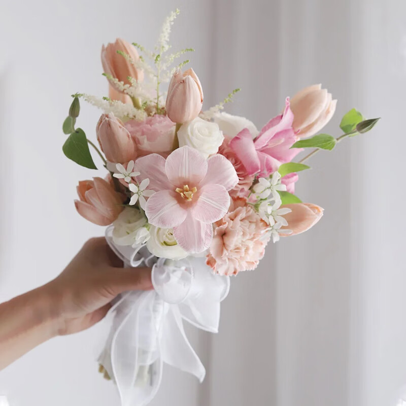 only you【两小时达】手捧花结婚新娘混搭鲜花束同城鲜花速递情人节