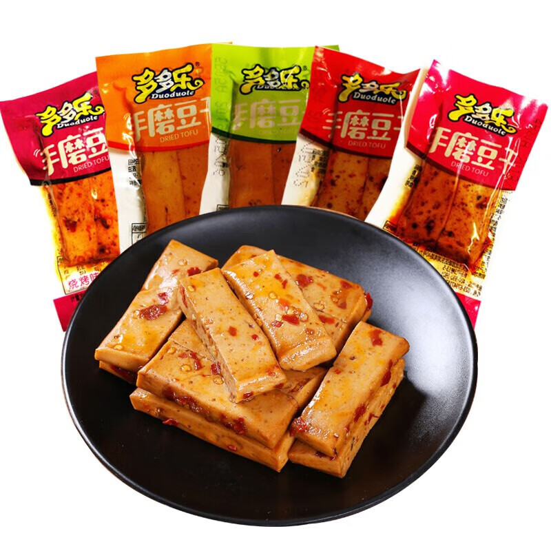 金磨坊重庆小吃零食手磨豆干嫩豆干小包装食品麻辣 500g 麻辣味