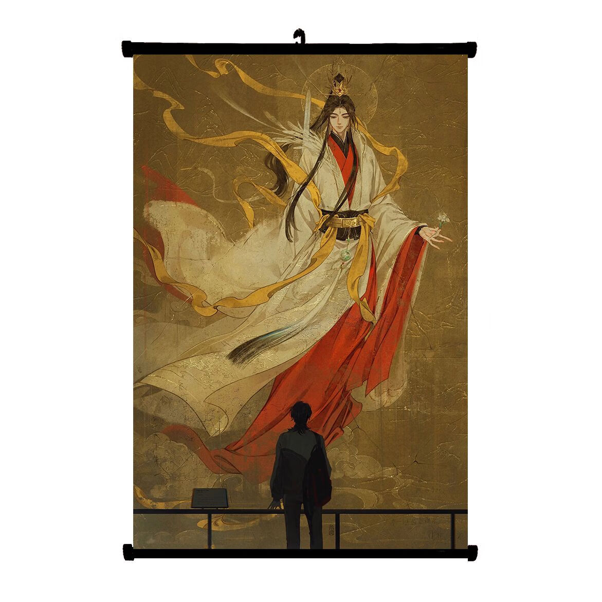 惜天官赐福挂画人物周边动漫海报卷轴画定制卧室宿舍生日 太子悦神图