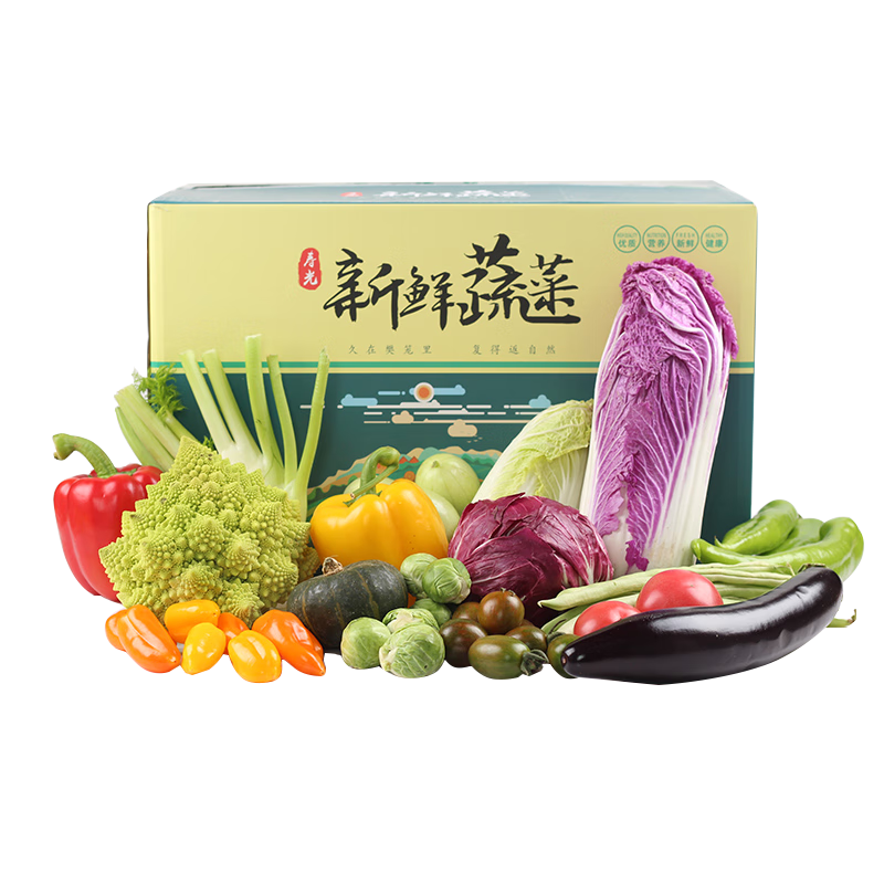 时茂山东寿光新鲜蔬菜组合礼盒当季套菜特菜套餐 7501g