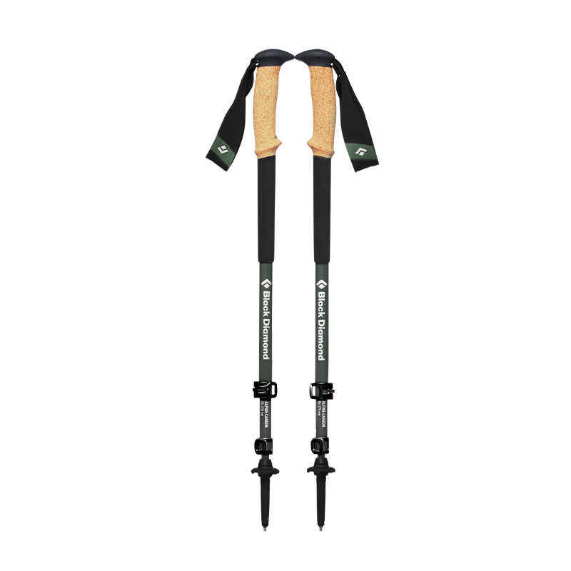 Black Diamond黑鉆bd戶外登山杖碳素伸縮杖可調(diào)超輕碳纖維手杖爬山徒步杖112514 通用款-112514-綠色