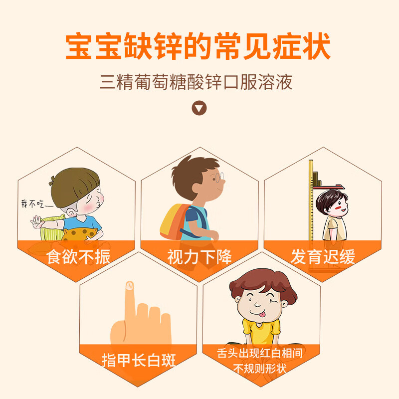 [三精]葡萄糖酸锌口服溶液 10ml 1盒装 10ml*12支儿童蓝瓶锌口服液孕妇小儿成人厌食营养不良生长发育迟缓 好效期 尝鲜装
