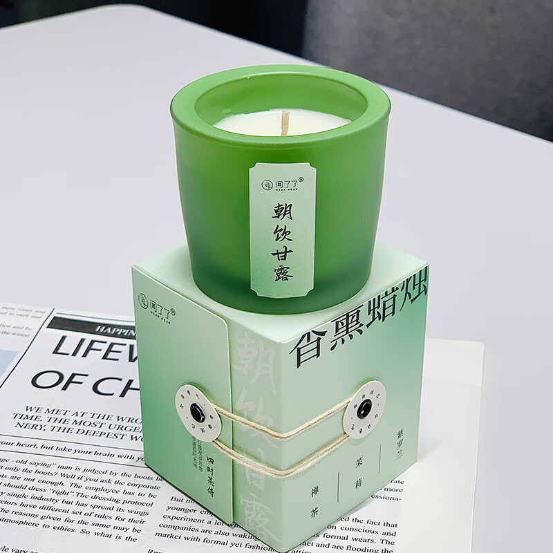 聞了了揮發(fā)香薰藤條無火香氛KKV四時茶侍系列室內臥室衣柜禮物 朝飲甘露60g-香薰蠟燭