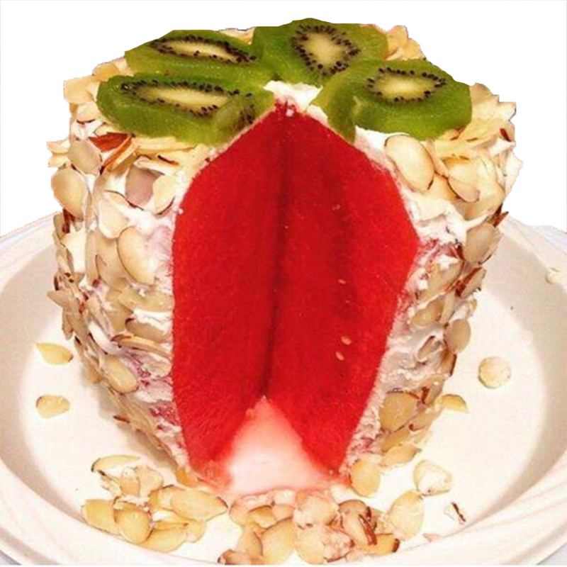 芙滋窝创意整蛊网红西瓜生日蛋糕全国同城配送上海北京广州男孩女孩