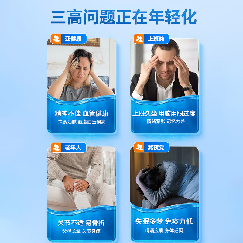 OmegaVia超浓缩Omega-3软凝胶1135毫克60粒 头发光泽优化睡眠优化发质