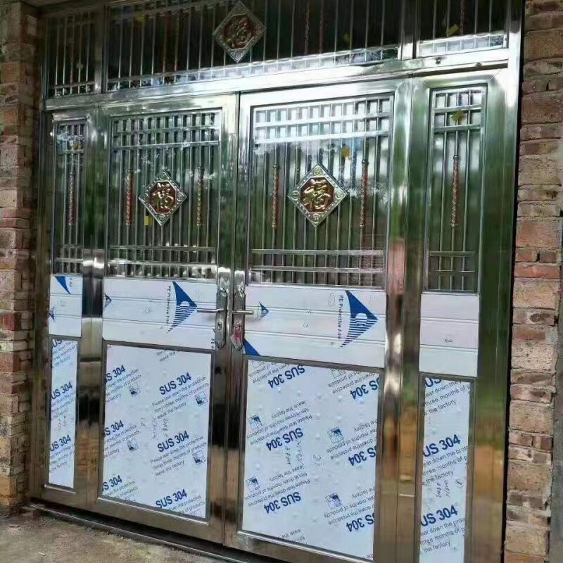 维诺亚不锈钢非标定制大门 客厅白钢大门 店面大门 阳台大门定制加工