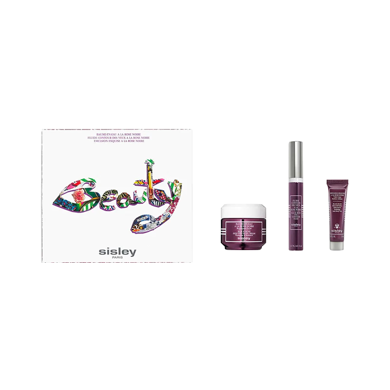 希思黎sisley希思黎 黑玫瑰护肤系列套装 面霜50ml 眼霜14ml 身体乳