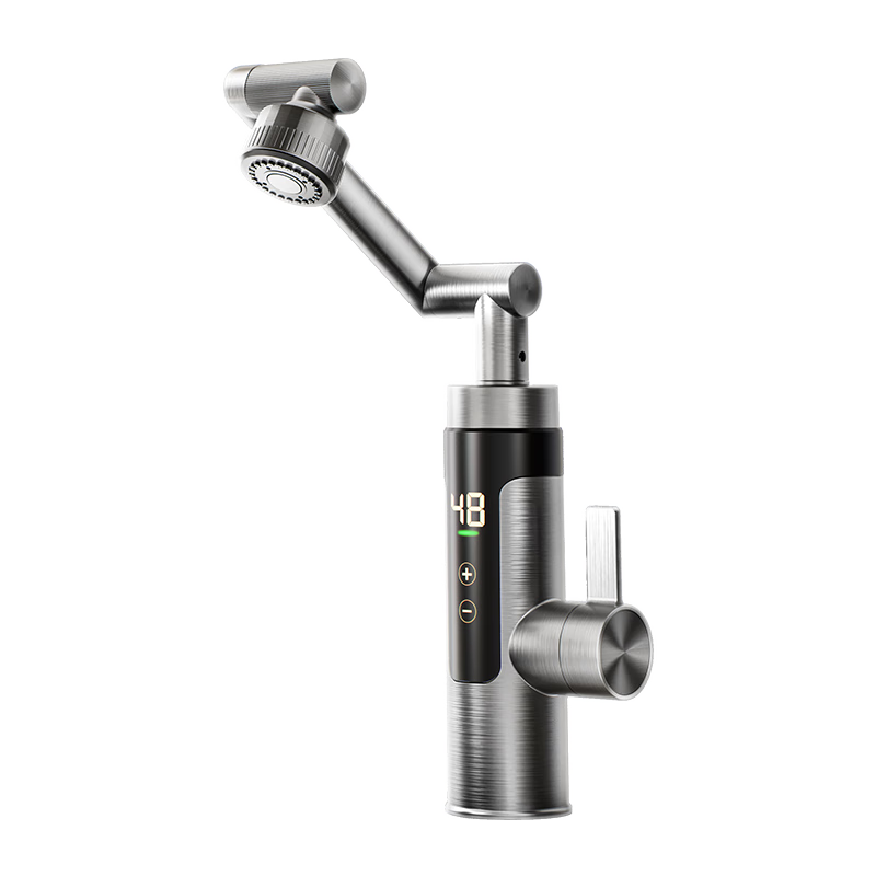 四季沐歌电热水龙头机械臂不锈钢变频机身速热家用冷热两用电热水器下进水即热式