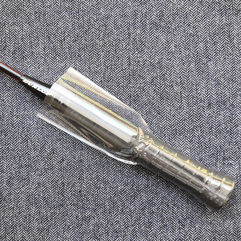 钢颜羽毛球拍手胶打底膜热收缩管透明保护膜防汗防霉防臭保护底胶打底