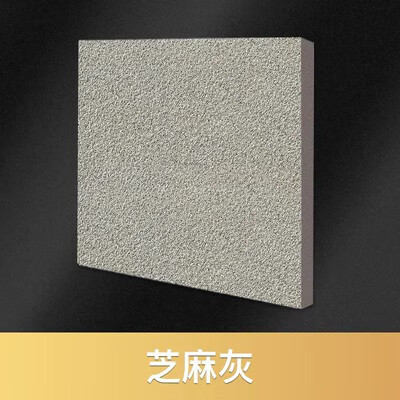 地铺石仿石砖pc砖石英砖仿花岗岩瓷砖园林景观砖广场地砖18mm 芝麻灰