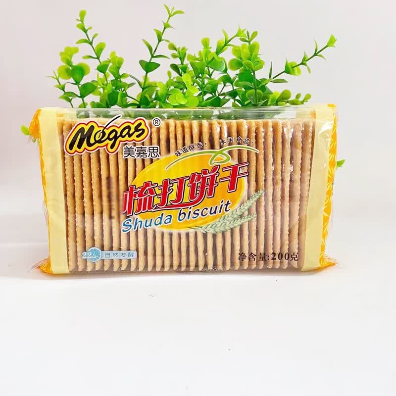 俏滋郎美嘉思梳打饼干200g*5包咸味苏打饼干休闲办公室下午茶小吃零食
