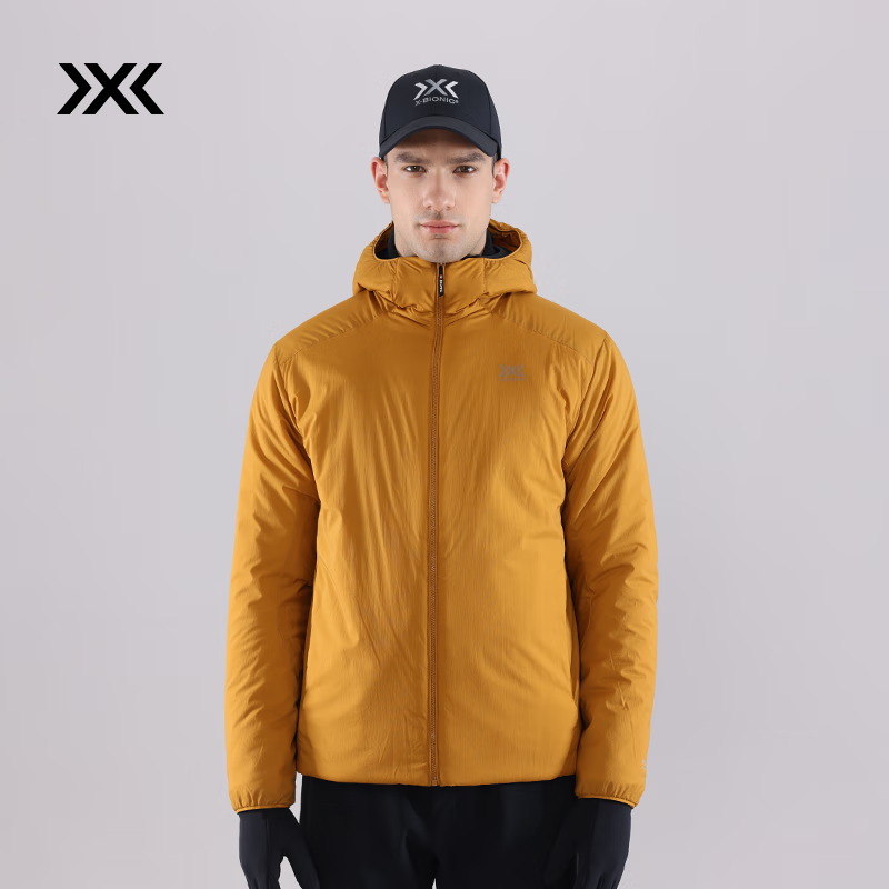XBIONIC海狸60g轻量连帽棉服男金标P棉外套秋冬保暖新品 25855 琥珀金 M