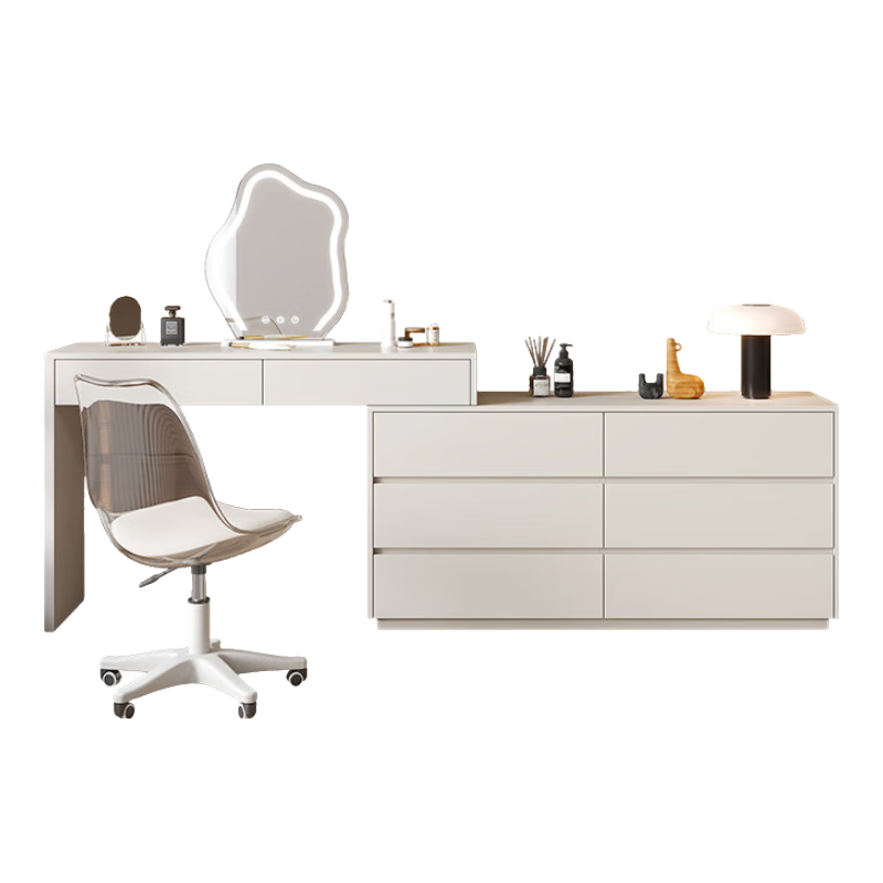 ���ڲ�������ľ֮��ʵľ��ױ̨���Ҽ�Լ���ͷ绯ױ̨����һ��ת�ǿ�������ױ�� 1.2m��+1.2m������-ů��ɫ 1