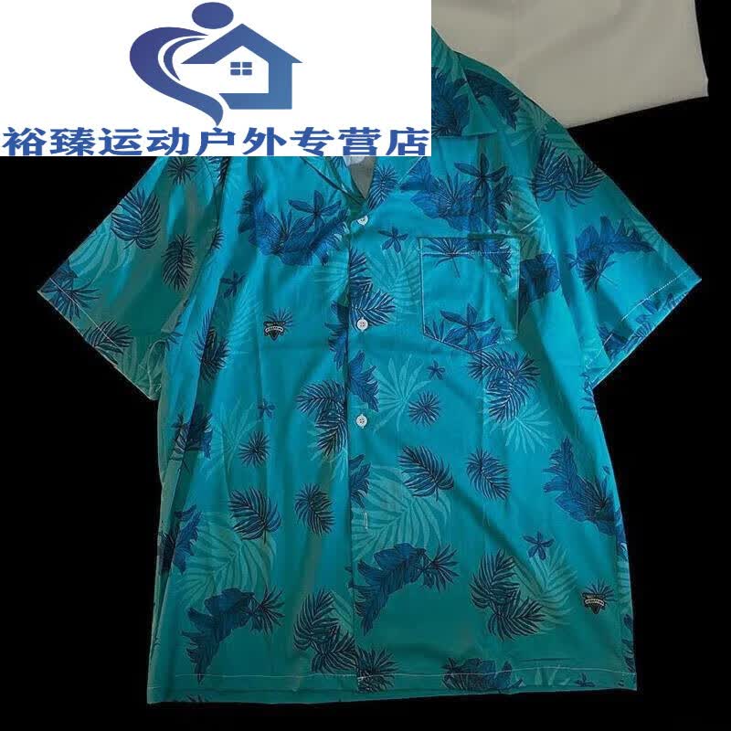 衬衫米衬衫男夏威夷花衬衣美式古巴领gta5游戏衣服t恤 汤米同款衬衫 s