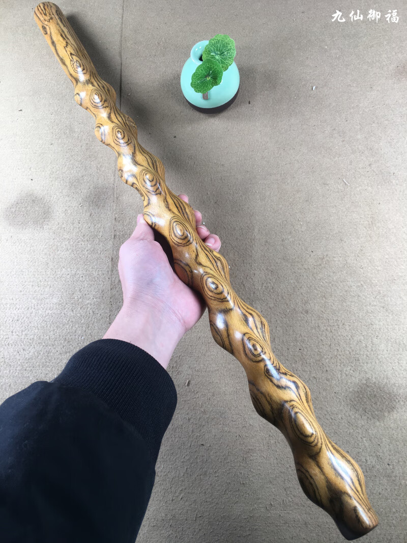 资微黛保价越南紫檀柳鬼脸把玩棍棒原木料敲背木棒似海南黄花 DH1虎皮檀674529cm