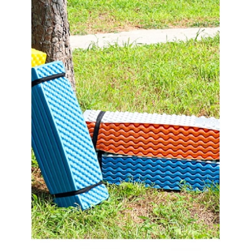 MDNG防潮垫户外加厚加大帐篷蛋槽垫午睡垫地垫蛋巢折叠泡沫隔凉垫 车绿铝膜加宽蛋巢垫 绑带+袋子