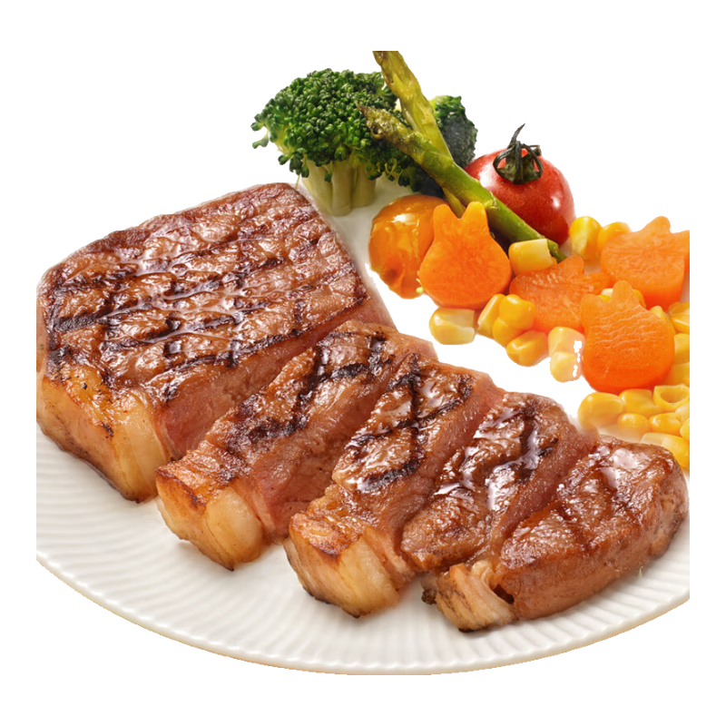大希地生鮮牛肉簡料滋然8大0添加整切眼肉牛排1kg（2盒）源頭直發(fā)