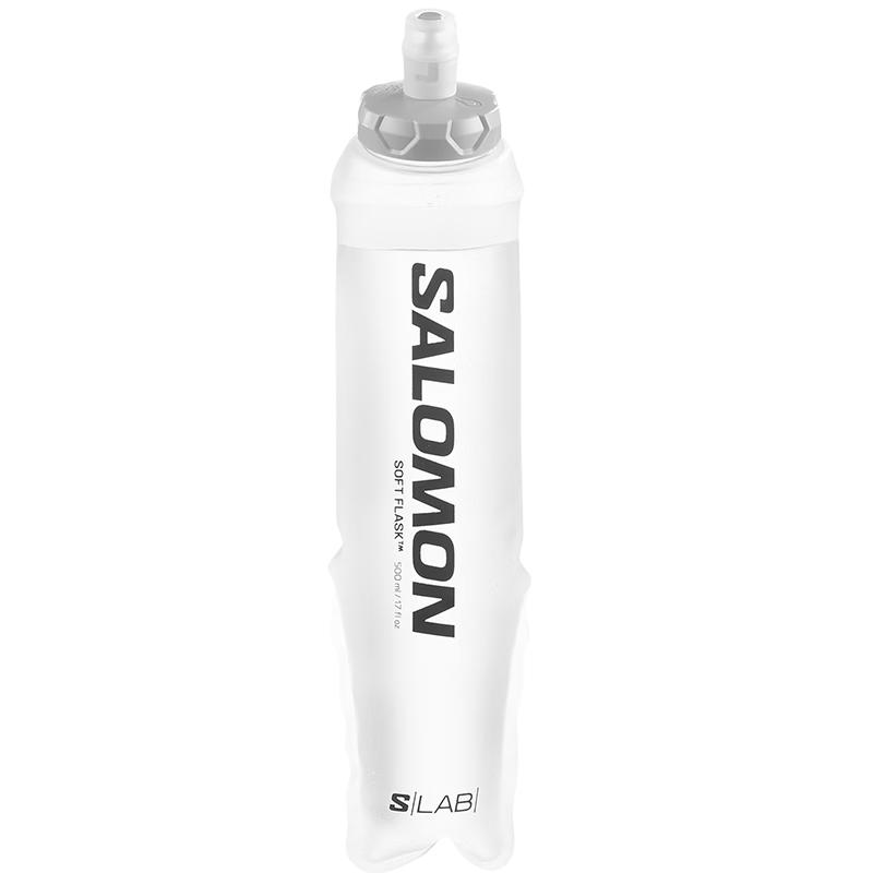 萨洛蒙(Salomon)男女款户外越野跑水袋舒适易用锥形S/LAB 500ml 透明C20908