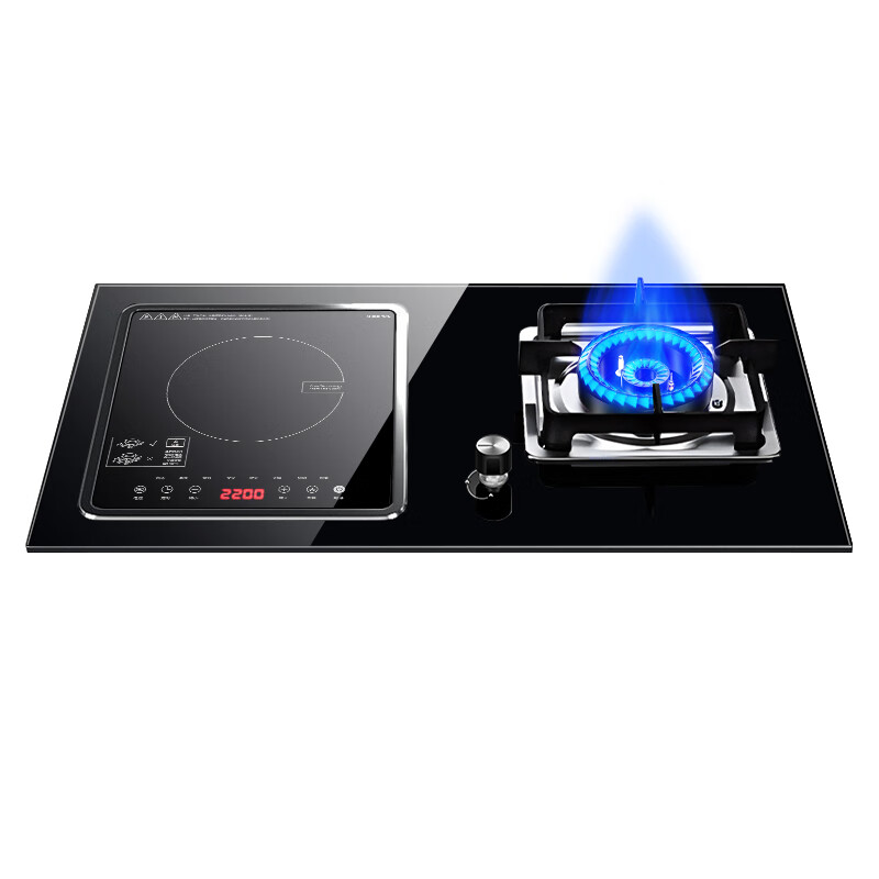 欢呼好太太【3500W+铜发热盘】气电两用灶嵌入式家用电磁炉燃气灶电火灶一气一电二合一体电气两用双灶煤气灶 【左电右气】2500W普通发热盘+聚能火盖 瓶装液化气