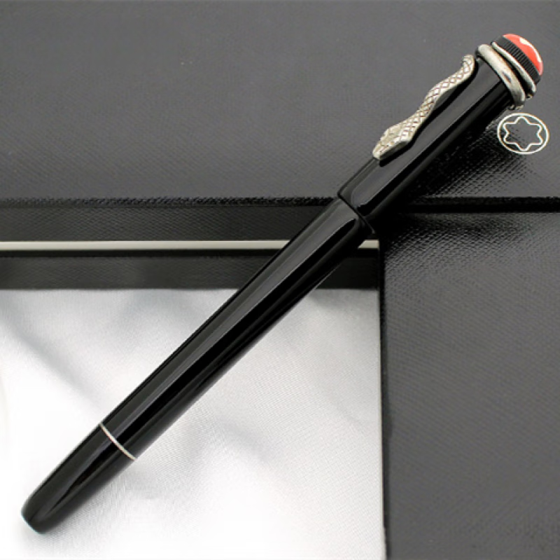 德国万宝龙钢笔传承系列蛇笔黑蛇/红蛇纪念款刻字联保送礼物 黑蛇钢笔