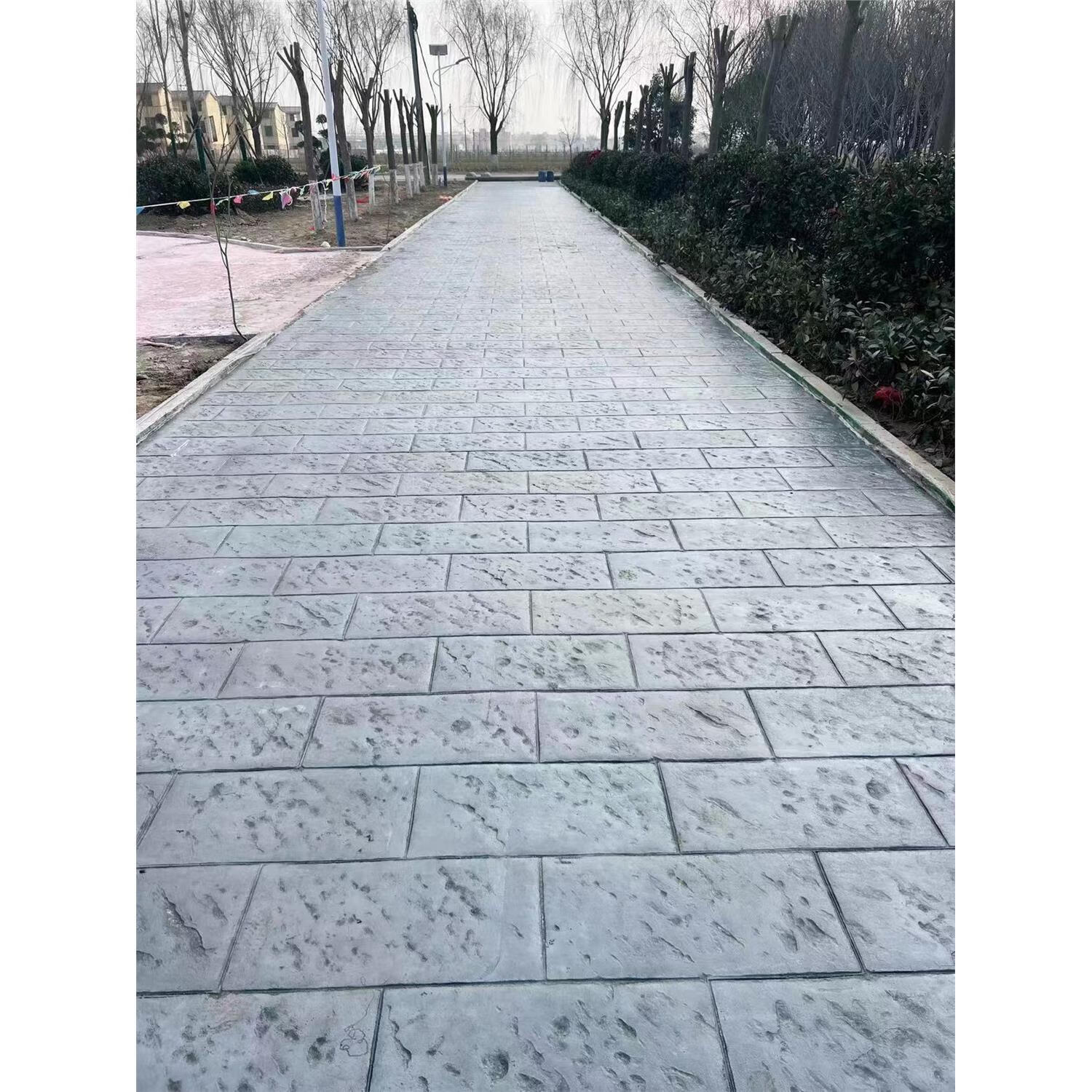 梦茜儿(mexemina)水泥印花模具 湖南压花地坪施工材料模具 混凝土彩色