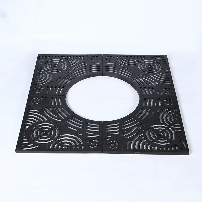 igiftfire护树板树装饰树篦子树池格栅圆形方形树脂树池篦子 1000*