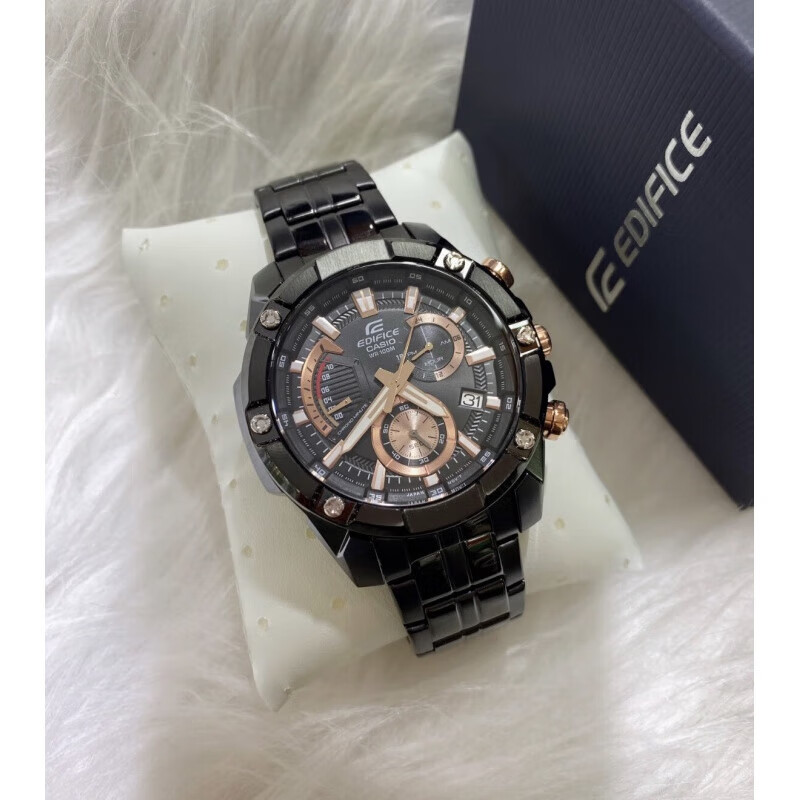 卡西欧(casio)海洋之心 黑暗之心限量黑钢 非机械石英表男表 efr-559