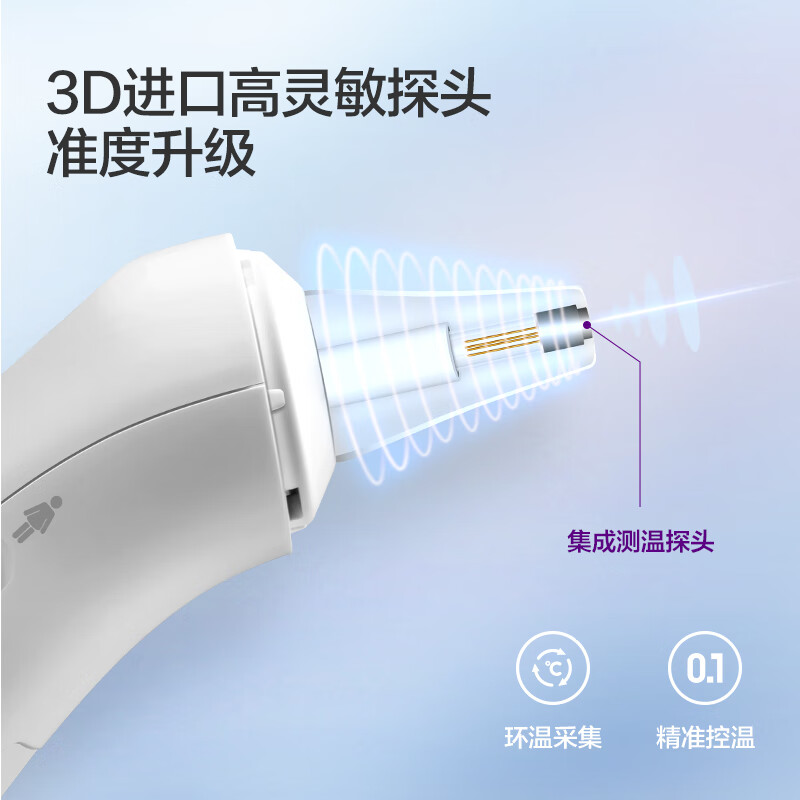 医用级精准婴儿耳温枪红外幼儿额温枪体温计 [额温秒测]体温计