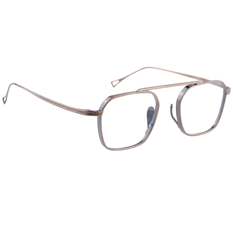 万年龟（KameManNen）复古眼镜架钛金属古铜色镜框轻盈舒服男女款近视眼镜KMN9502新款 AG