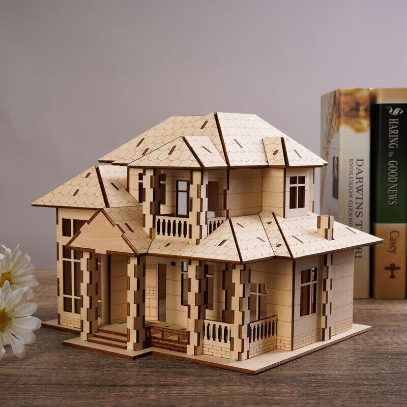 手工拼装农村别墅豪华款