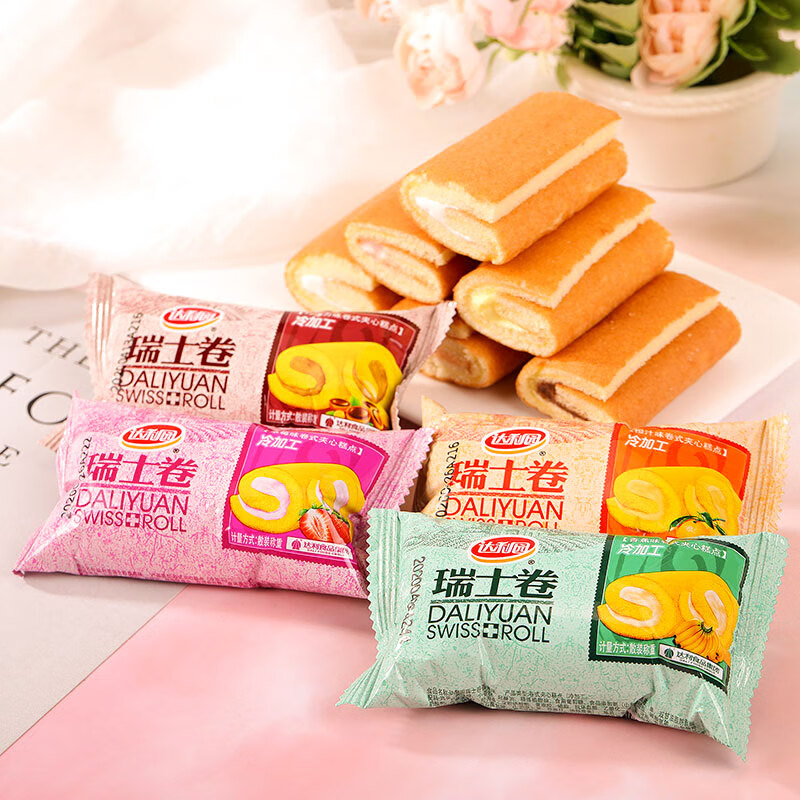 达利园瑞士卷蛋糕面包早餐整箱营养糕点健康速食零食小吃休闲食品