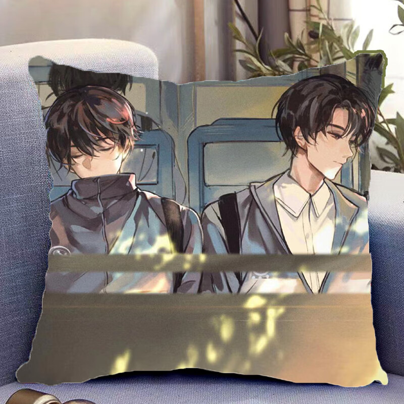 某某双面抱枕盛望江添周边靠枕靠垫带枕芯创意生日礼物可定制 1 亮缎