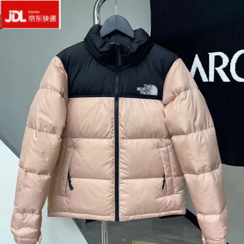 北面羽王2025款服700蓬男女白鸭绒保暖防水防风面包服 藏青色(百灵达刺绣) M (高165-175重130-150)