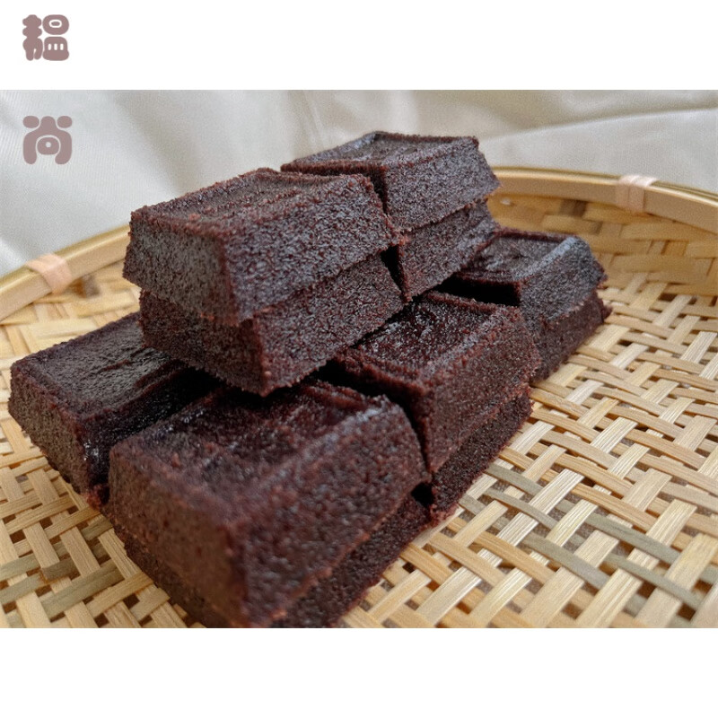 乐佳萱南通如皋特产手工制作新鲜黑米糯米糕年糕黑米糕8对500g