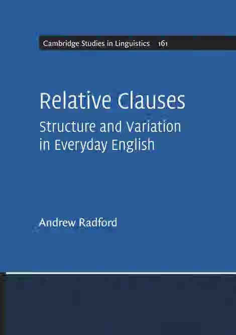 【预订按需打印3周达】relative clauses9781108492805