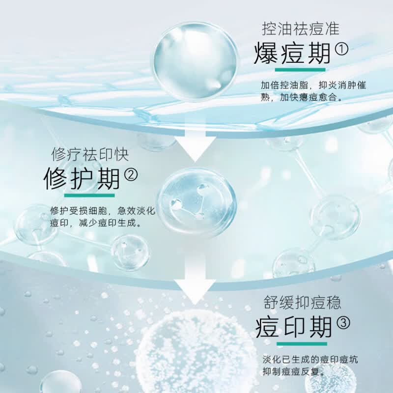 珀瓷PORCV壬二酸祛痘凝胶乳膏精华液药膏去痘净肤膏去黑头粉刺痘印去青春豆 祛痘舒缓凝胶25g×两支装